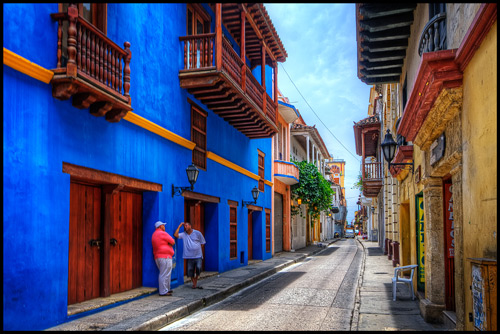 Historical structures in Cartagena city