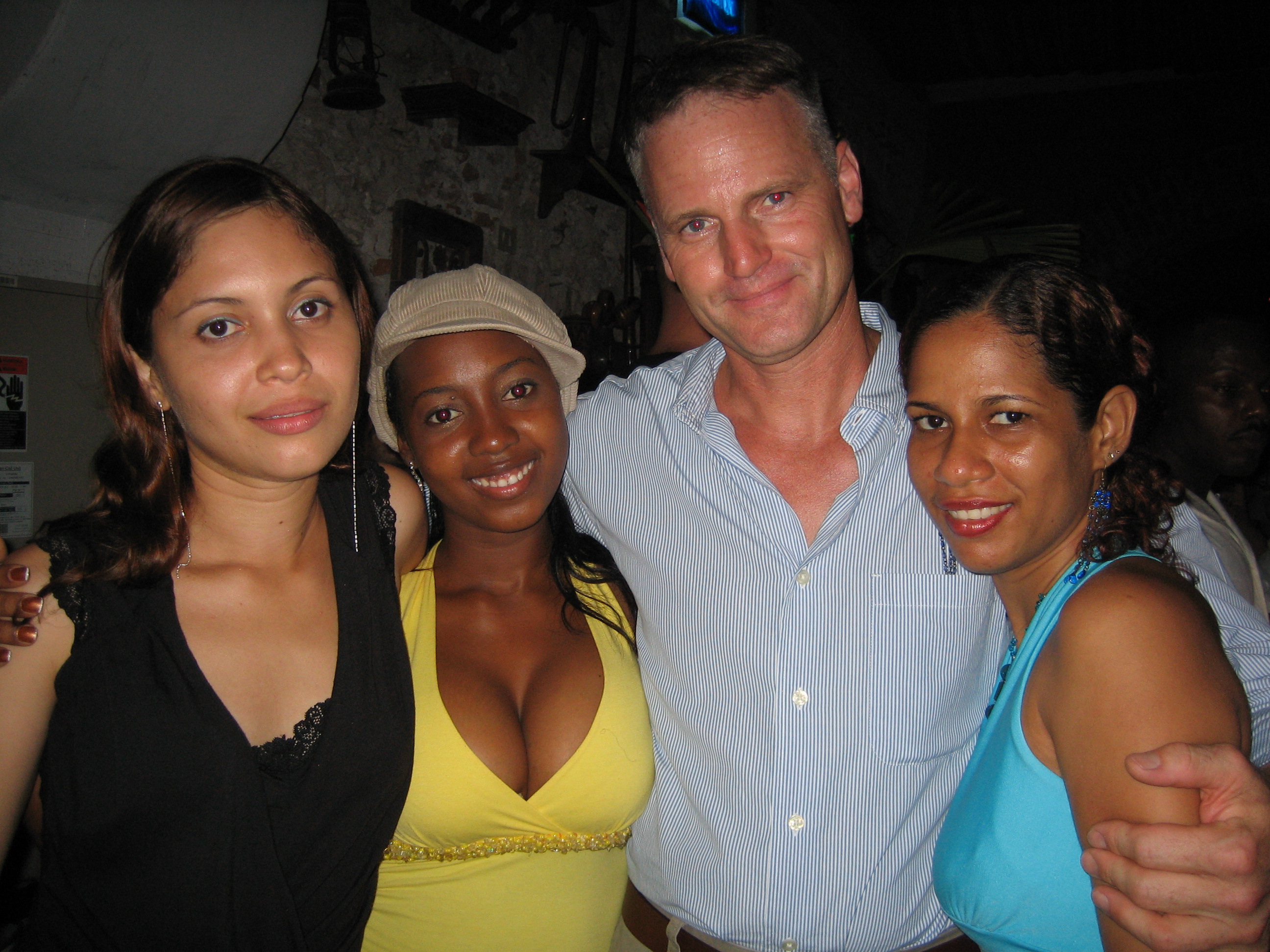 A client meeting his potential matches - Latina women