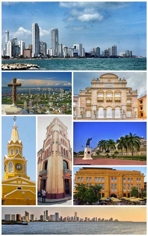 A photo of Cartagena city’s famous attractions